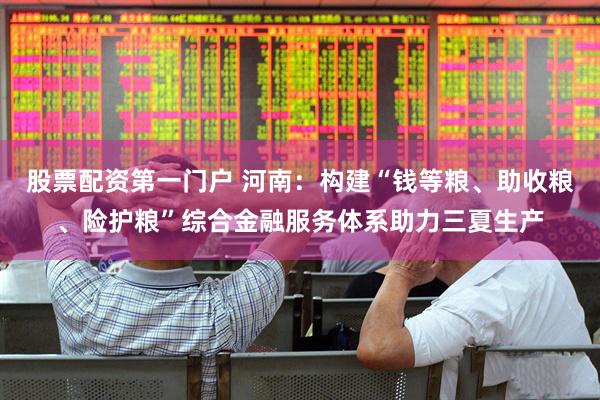 股票配资第一门户 河南：构建“钱等粮、助收粮、险护粮”综合金融服务体系助力三夏生产