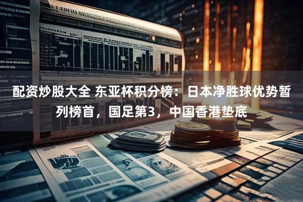 配资炒股大全 东亚杯积分榜：日本净胜球优势暂列榜首，国足第3，中国香港垫底